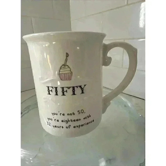 You're Not 50 Ceramic Coffee Tea Cup Birthday Grasslands Road Mug NICE - Picture 10 of 12